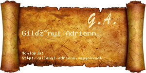 Gilányi Adrienn névjegykártya